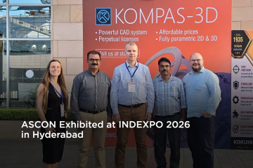 ASCON presented KOMPAS-3D at INDEXPO 2026 in Hyderabad